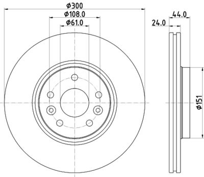 MDC2653 MINTEX Тормозной диск