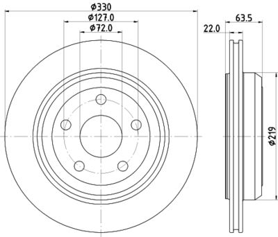 PCD21722 DON Тормозной диск