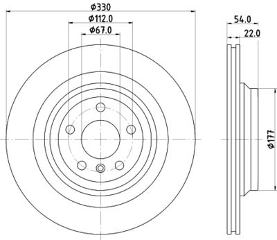 MDC2672 MINTEX Тормозной диск