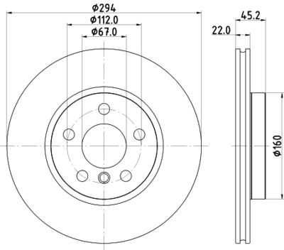 MDC2681 MINTEX Тормозной диск