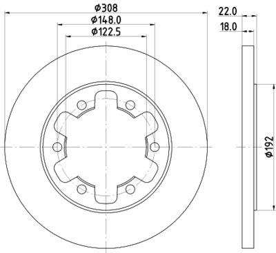 MDC2698 MINTEX Тормозной диск