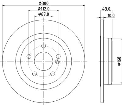 MDC2703 MINTEX Тормозной диск