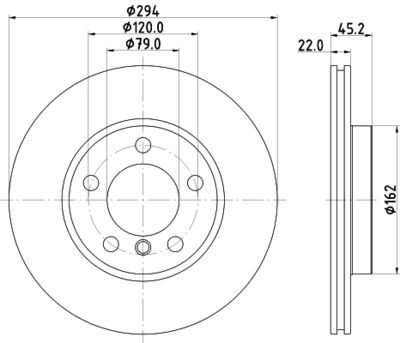 MDC2706 MINTEX Тормозной диск