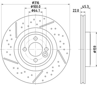 MDC2725 MINTEX Тормозной диск