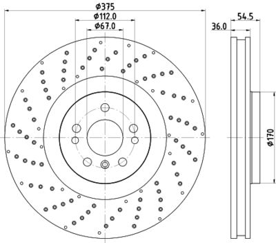 MDC2731 MINTEX Тормозной диск