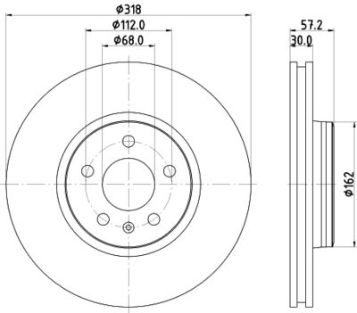 MDC2745 MINTEX Тормозной диск