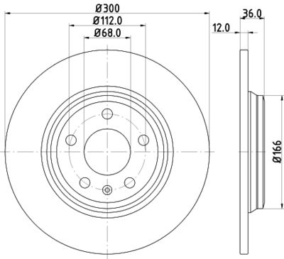 8DD355125191 HELLA Тормозной диск