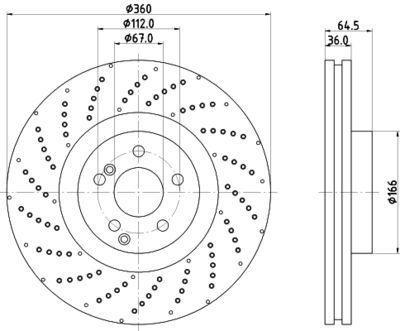 MDC2749C MINTEX Тормозной диск