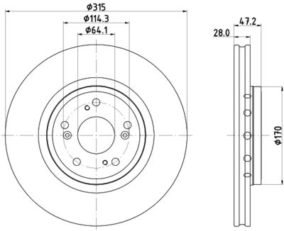 PCD21242 DON Тормозной диск