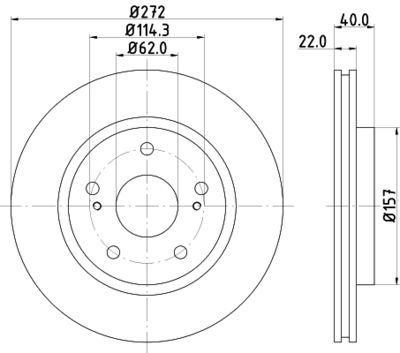 MDC2777C MINTEX Тормозной диск