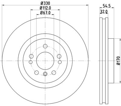 MDC2780C MINTEX Тормозной диск