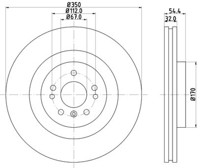 MDC2782C MINTEX Тормозной диск