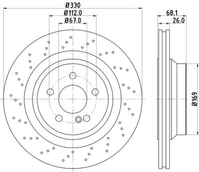 MDC2786 MINTEX Тормозной диск