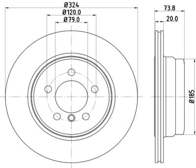 MDC2787C MINTEX Тормозной диск