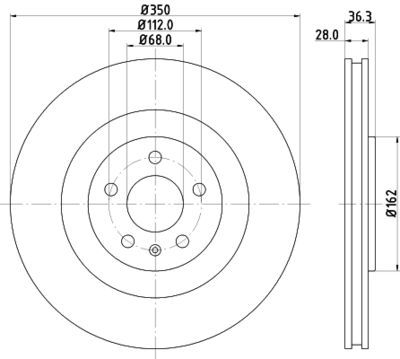 PCD22932 DON Тормозной диск