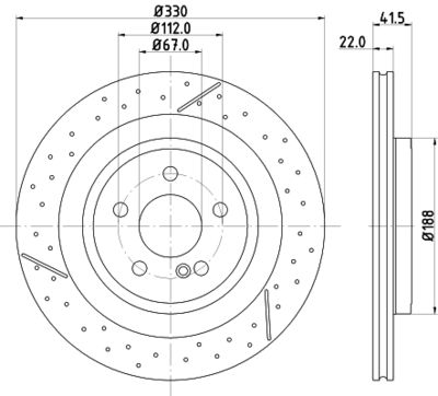 MDC2793C MINTEX Тормозной диск