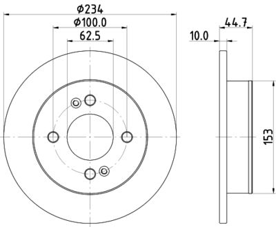 8DD355126491 HELLA Тормозной диск