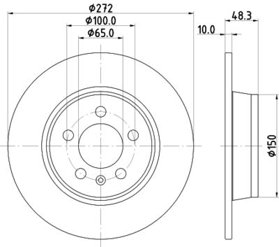 MDC2800C MINTEX Тормозной диск