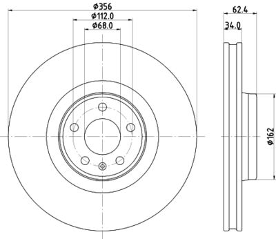 MDC2819C MINTEX Тормозной диск