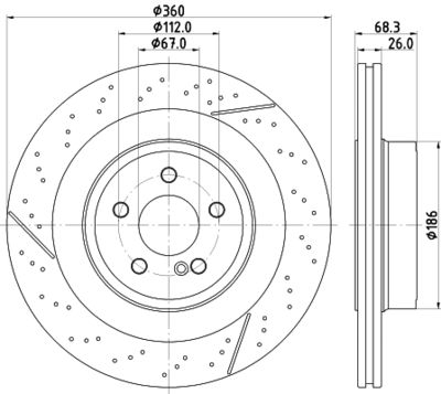 MDC2827C MINTEX Тормозной диск