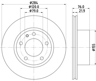 MDC283 MINTEX Тормозной диск