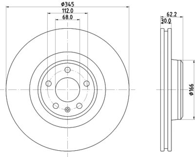 MDC2830C MINTEX Тормозной диск