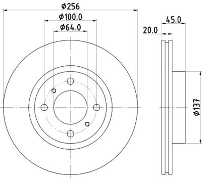 8DD355126941 HELLA Тормозной диск