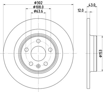 8DD355126991 HELLA Тормозной диск