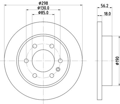 8DD355131831 HELLA Тормозной диск