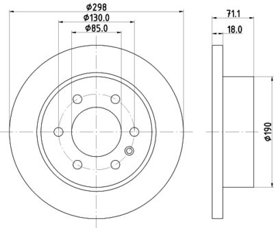 PCD17542 DON Тормозной диск