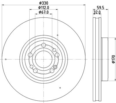 MDC2896C MINTEX Тормозной диск