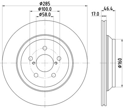 MDC2909C MINTEX Тормозной диск