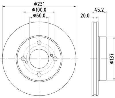 MDC2910C MINTEX Тормозной диск