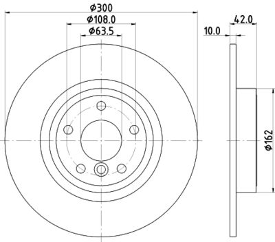 MDC2911C MINTEX Тормозной диск