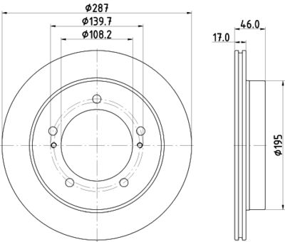 MDC2943C MINTEX Тормозной диск