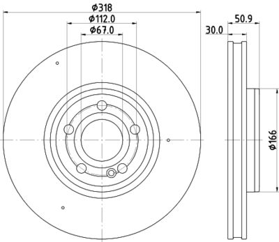 MDC2947C MINTEX Тормозной диск