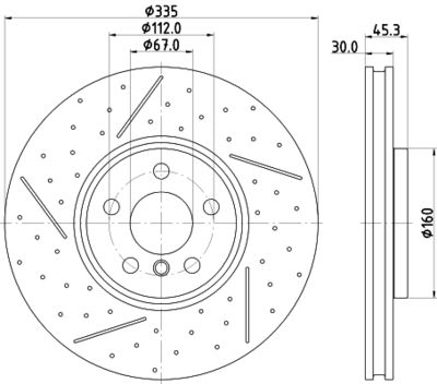 8DD355133091 HELLA Тормозной диск