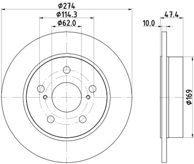 PCD20462 DON Тормозной диск