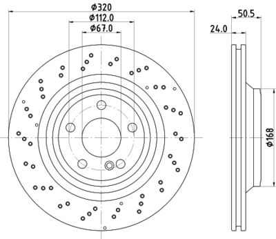 8DD355133271 HELLA Тормозной диск