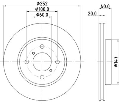 PCD21902 DON Тормозной диск