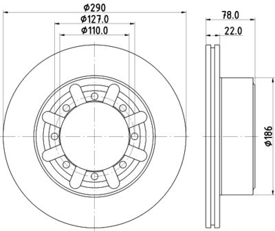 MDC2975C MINTEX Тормозной диск