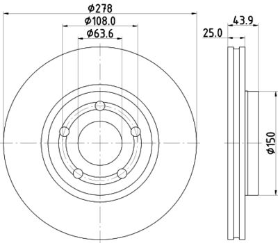 PCD21992 DON Тормозной диск