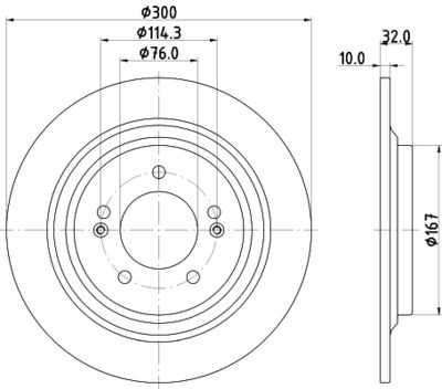 MDC3016C MINTEX Тормозной диск