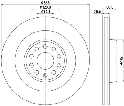 MDC3029C MINTEX Тормозной диск