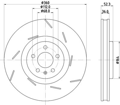 MDC3037RC MINTEX Тормозной диск