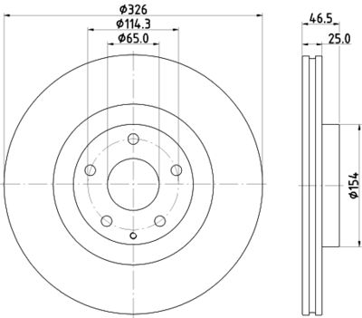 MDC3044C MINTEX Тормозной диск