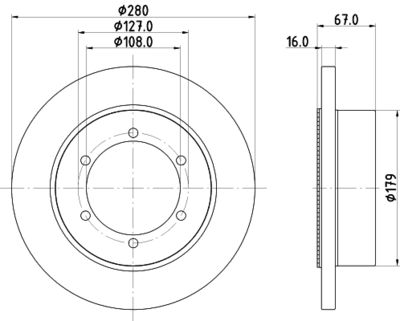 PCD22562 DON Тормозной диск