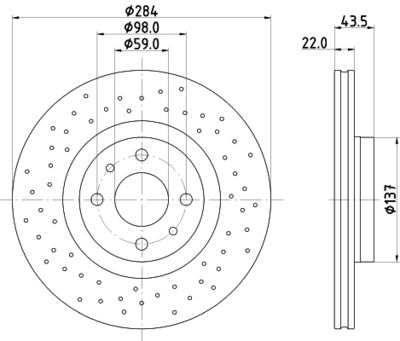 MDC3186C MINTEX Тормозной диск