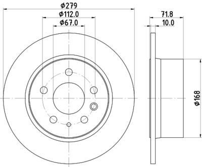 MDC35 MINTEX Тормозной диск