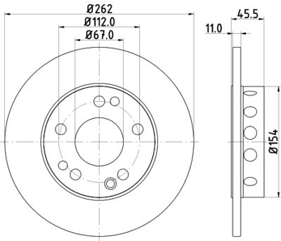 MDC351 MINTEX Тормозной диск